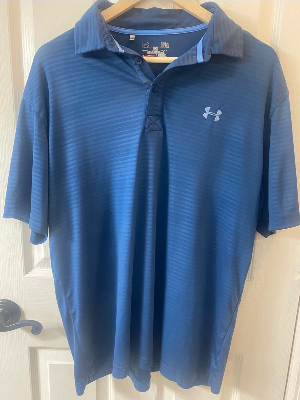 Under Armour Men s Blue HeatGear Polo Shirts golf